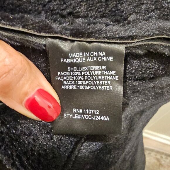 NWOT Vigoss Women's Black Moto Zipper Jacket - Picture 12 of 12